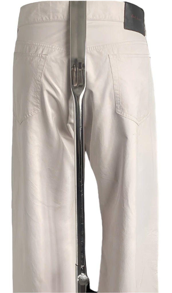 Paul Smith Cream Cotton Jeans - Rear