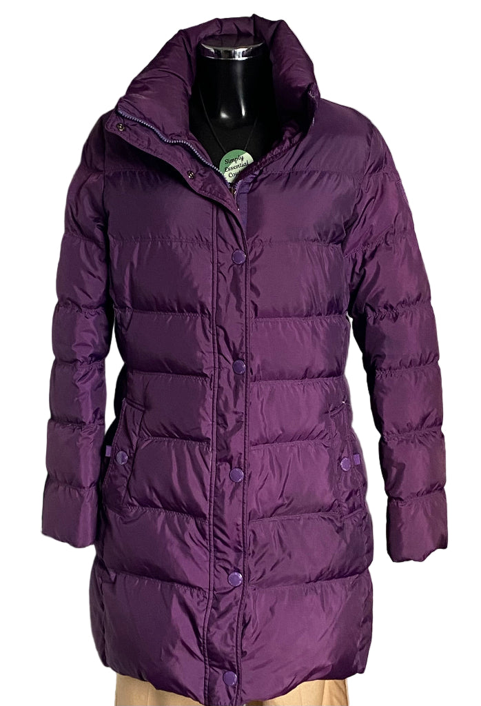 HILFIGER Purple Coat Size L - Pre-loved