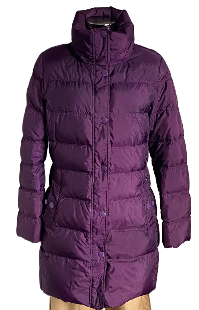 HILFIGER Purple Coat Size L - Pre-loved