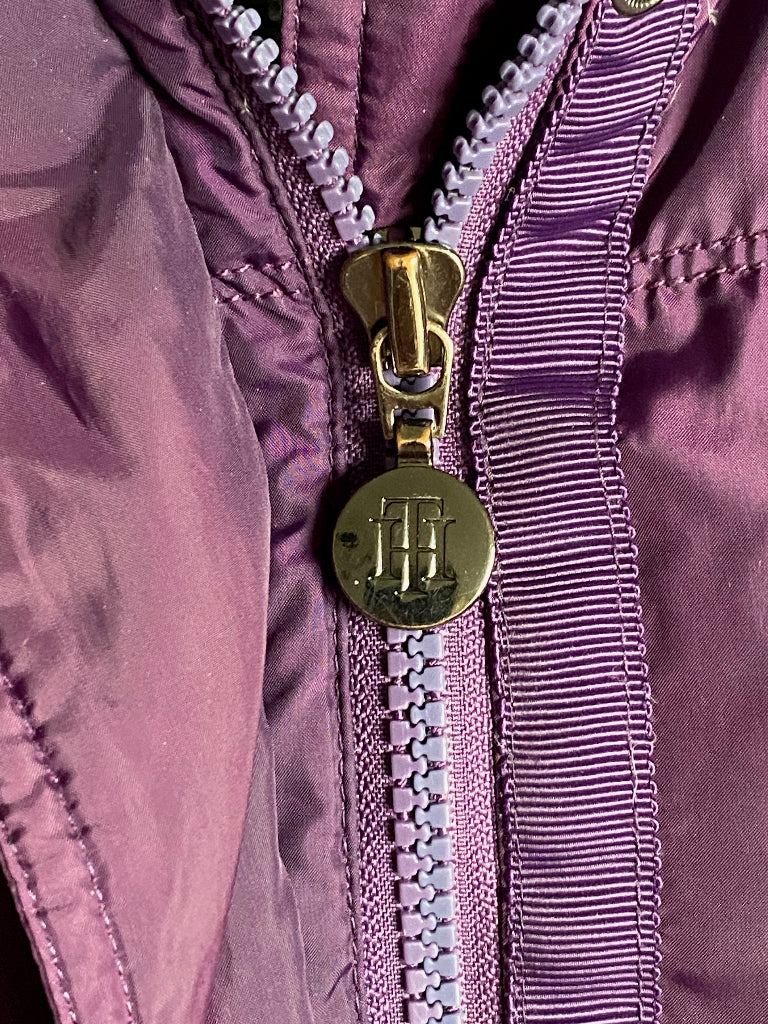 HILFIGER Purple Coat Size L - Pre-loved
