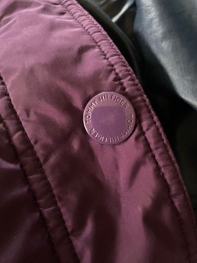 HILFIGER Purple Coat Size L - Pre-loved