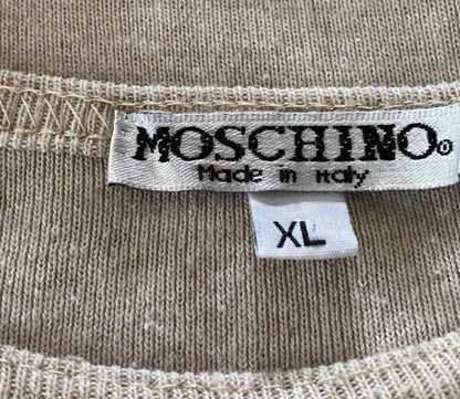 Moschino Cream Vest Top - Made In Italy