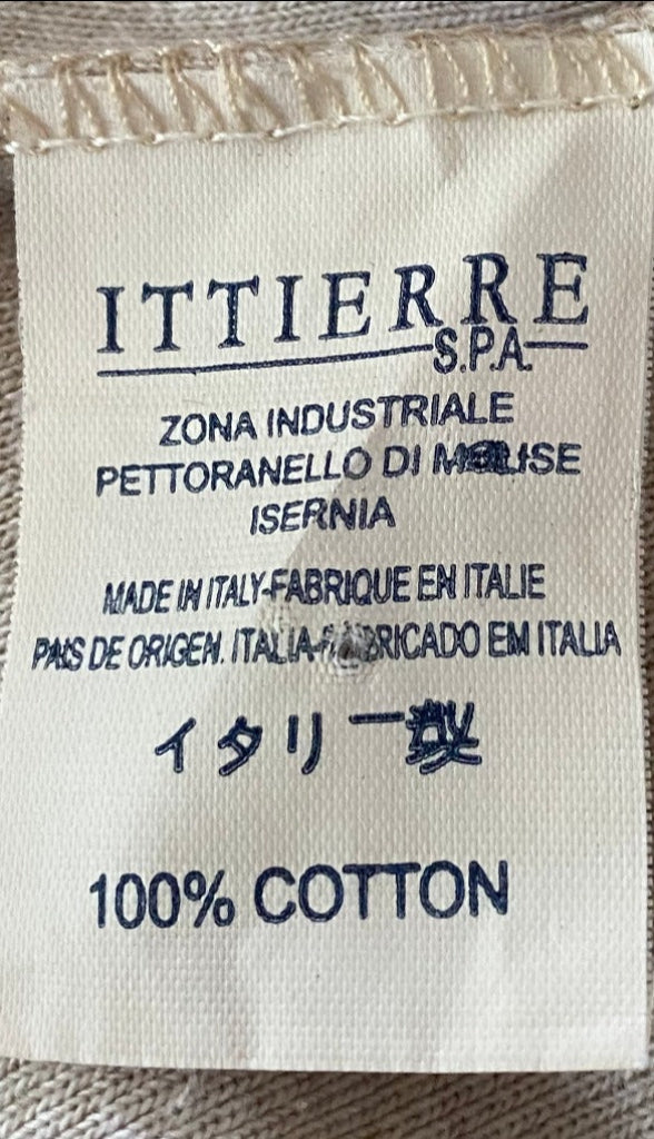Moschino Cream Vest Top - Label