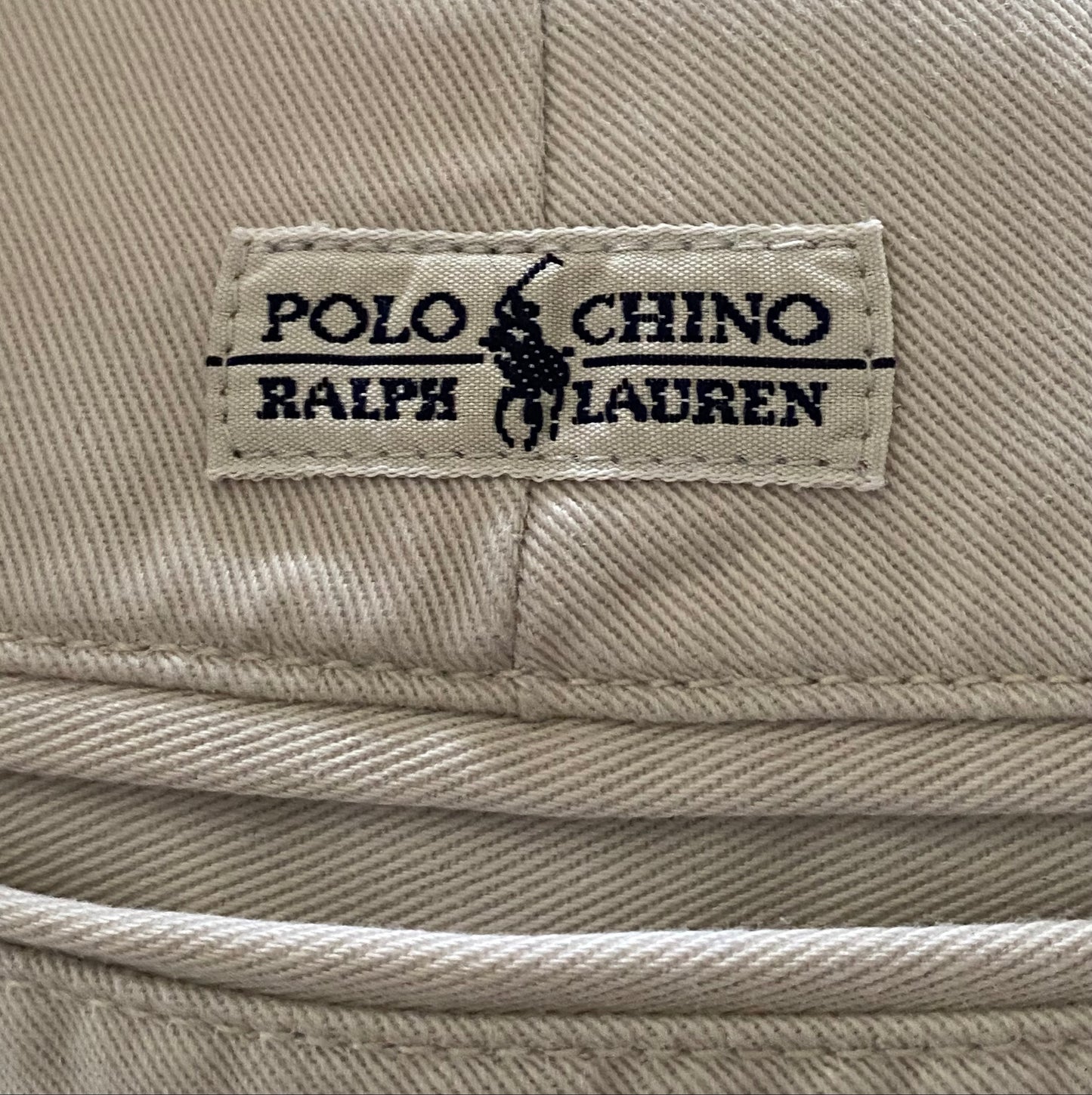 POLO Cream Chino Trousers W40x34 - Pre-loved in Fabulous Condition