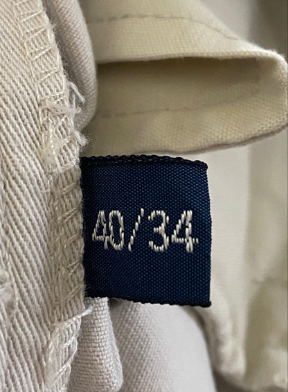 POLO Cream Chino Trousers W40x34 - Pre-loved in Fabulous Condition