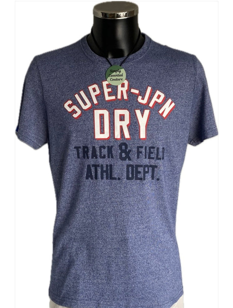 Superdry Blue T-Shirt - Size L - Front