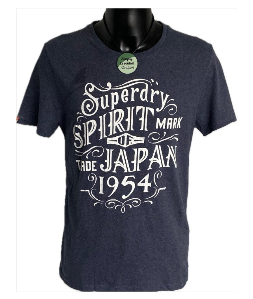 Superdry Unisex Navy T-Shirt - Size XL