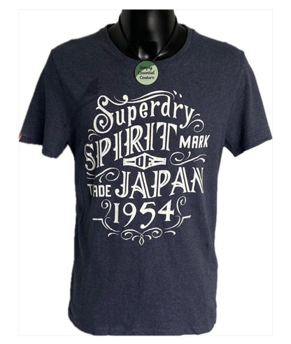 Superdry Unisex Navy T-Shirt - Size XL