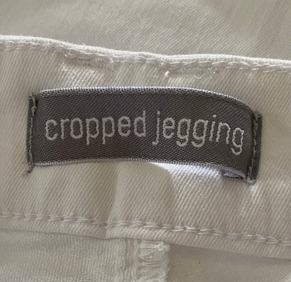 M&S White Cropped Jeggings UK 12
