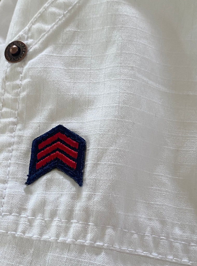Abercrombie Crop Trousers Sargent Badge 
