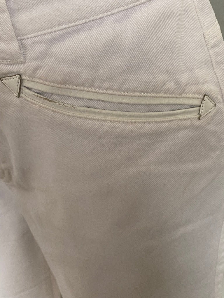 Lauren White Crops - Leather Lined Pocket