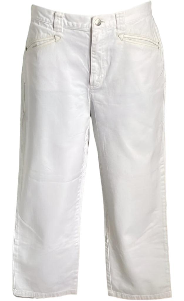 Lauren Jeans Co. White Cropped Jeans - UK12