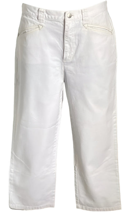 Lauren Jeans Co. White Cropped Jeans - UK12