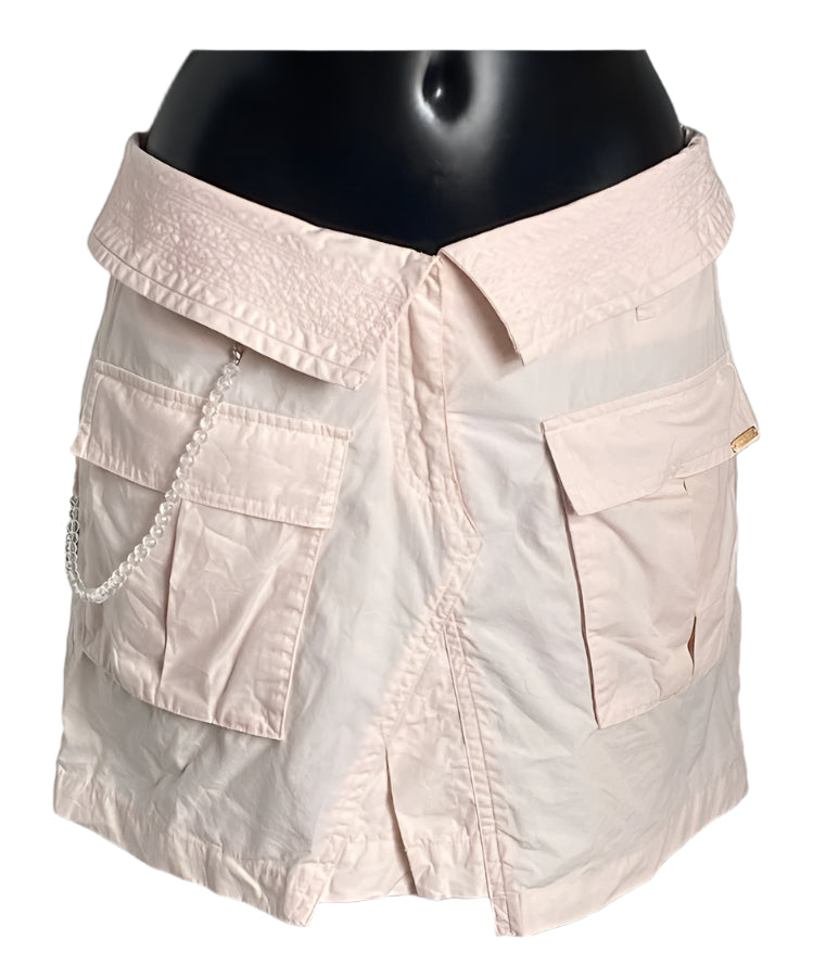 Vintage Ted Baker Pink Cotton Skirt Size 2 UK10-12 - Pre-loved