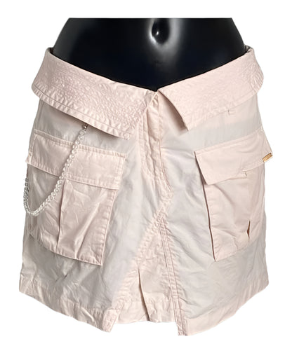 Vintage Ted Baker Pink Cotton Skirt Size 2 UK10-12 - Pre-loved
