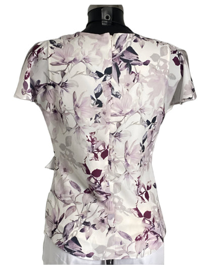 Jacques Vert Lilac & Cream Bodice - Size UK8