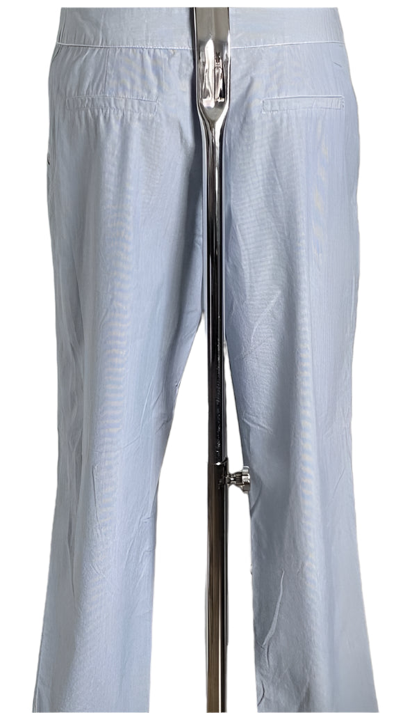 Monsoon Blue/White Cotton Trousers - UK12