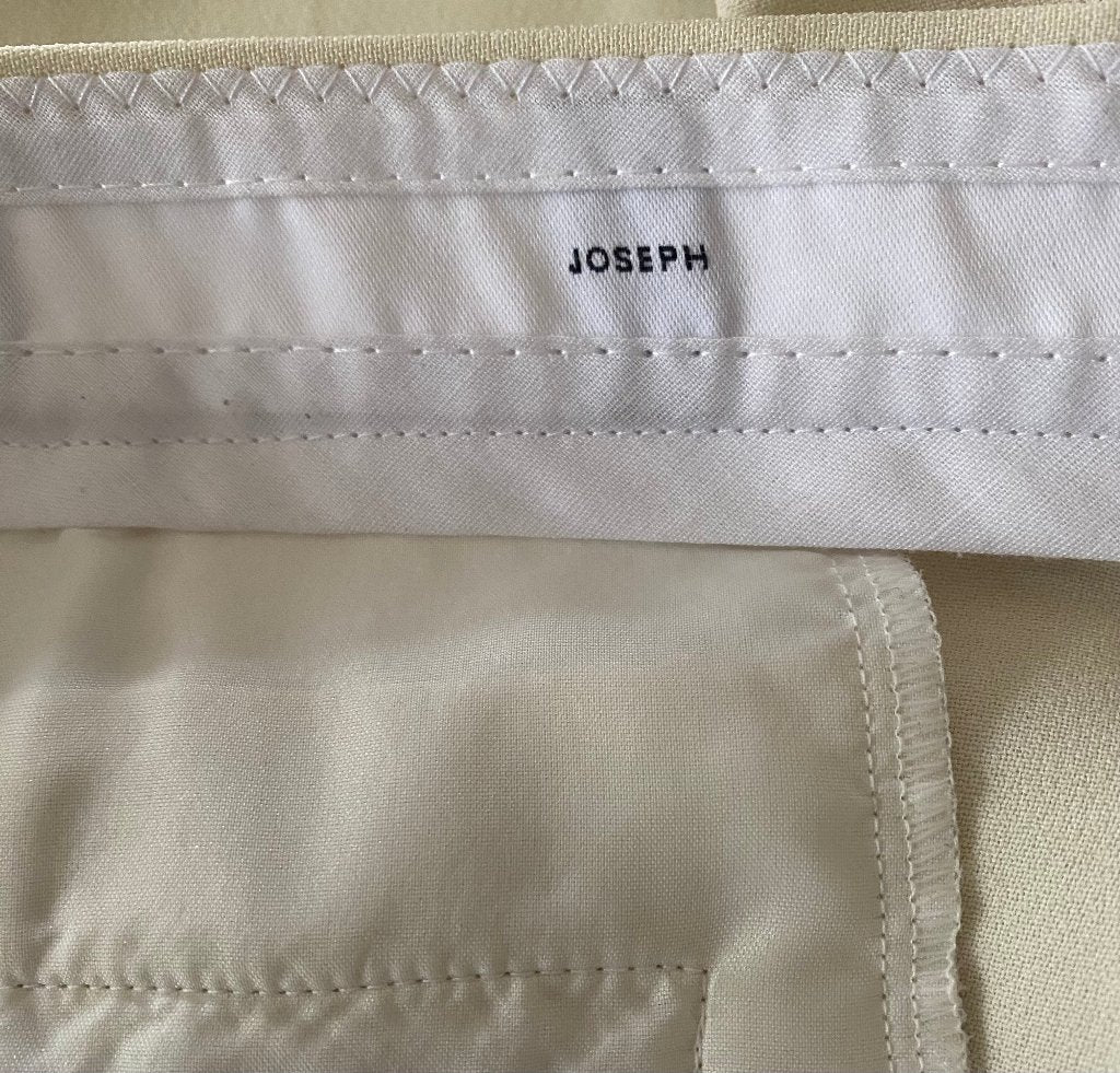 JOSEPH Cream Trousers - Size UK10