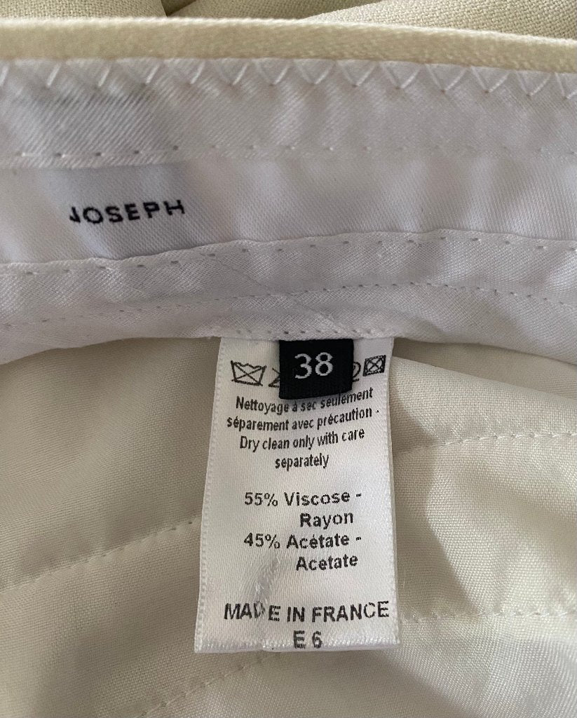 JOSEPH Cream Trousers - Size UK10