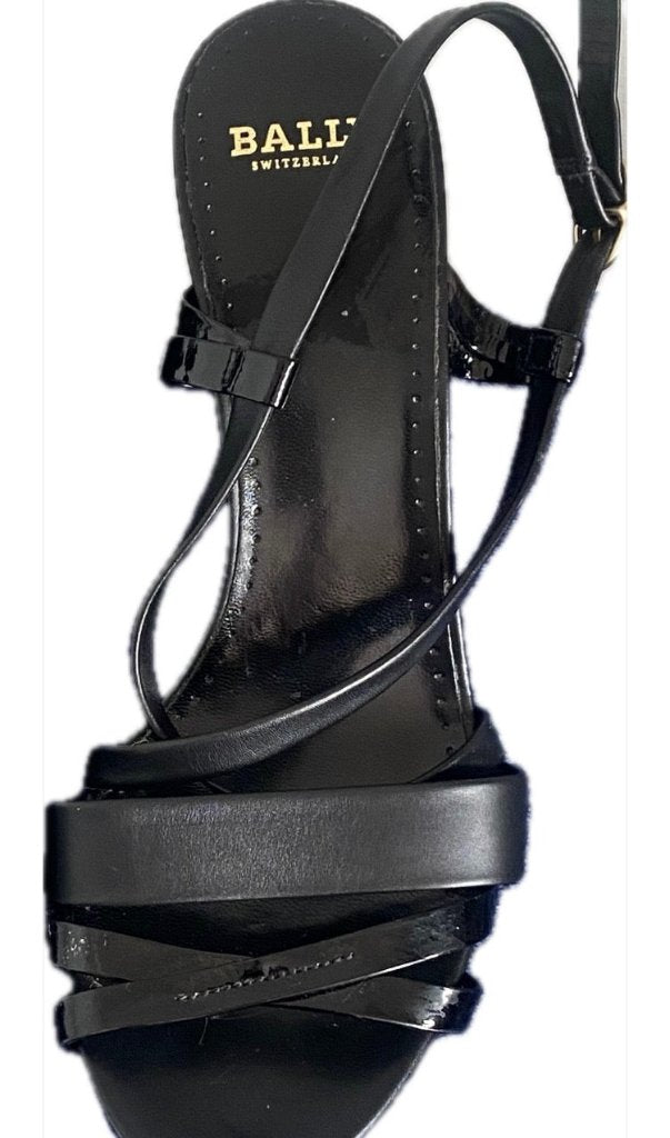 BALLY (Switzerland) Black Leather Sandals - UK4 - Brand New with Tags