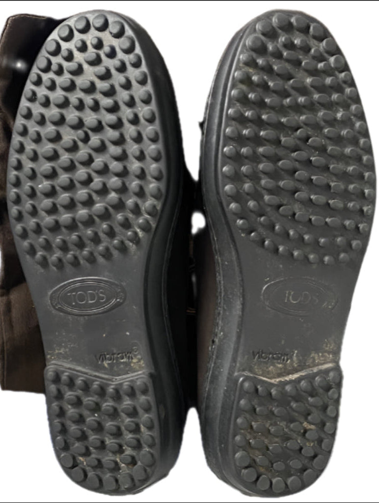 TODS Brown Suede Loafers - UK4.5 - Pre-loved in Great Condition