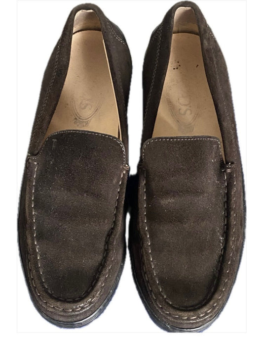 TODS Brown Suede Loafers - UK4.5