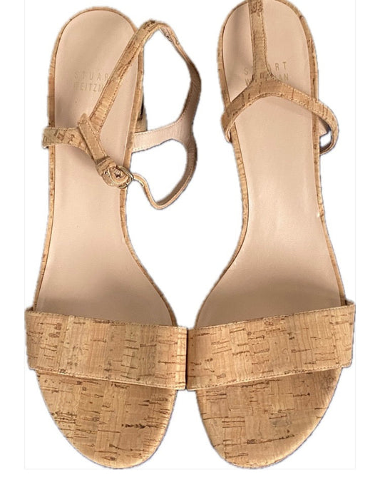 Stuart Weitzman Cork Wedge Sandals - Size UK11M - Brand NEW