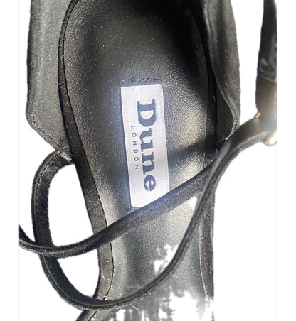 DUNE Black Suede Sandals Size UK6 NEW
