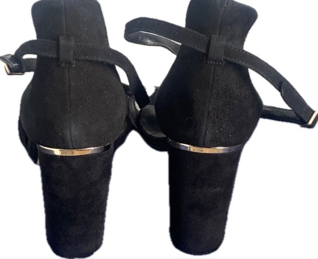 DUNE Black Suede Sandals Size UK6 NEW