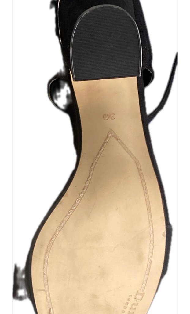 DUNE Black Suede Sandals Size UK6 NEW