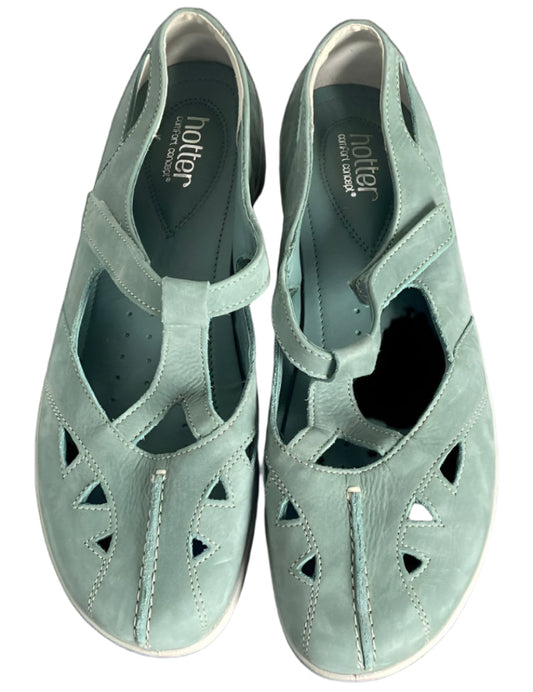 HOTTER Mint  Green Suede Shoes - UK6