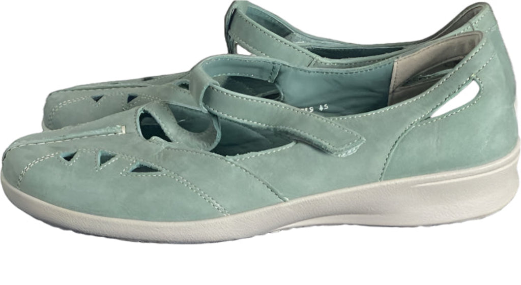 HOTTER Mint  Green Suede Shoes - UK6