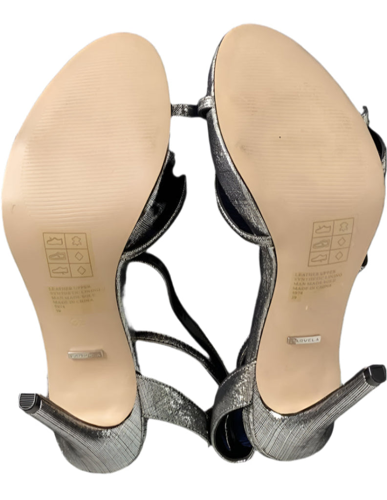 Carvela Silver Strappy Sandals - UK 6 Soles