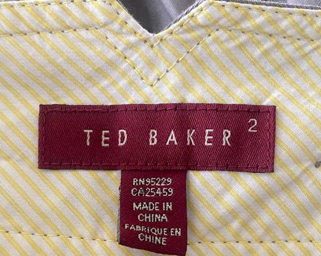 Ted Baker Grey Trousers - Size 2 UK12