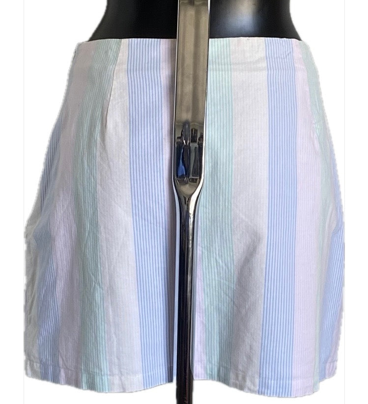 JACK WILLS Multi Pastel Oxford Skirt - UK14 - Brand NEW with Labels