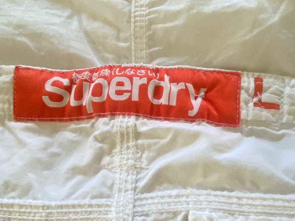 Superdry White Cotton Skirt - Label