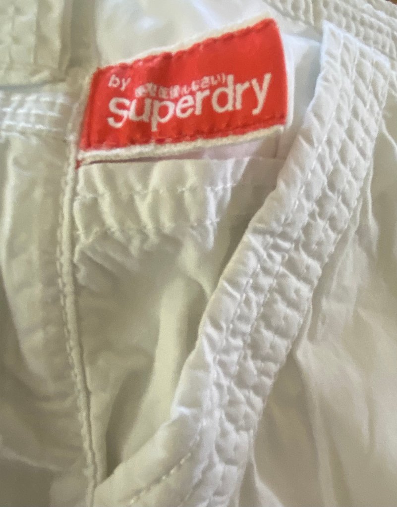 Superdry White Cotton Skirt - UK L