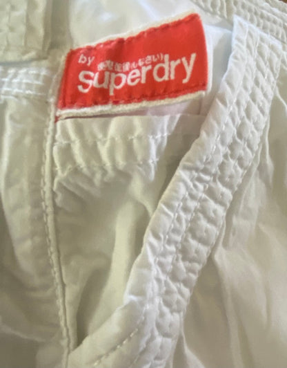 Superdry White Cotton Skirt - UK L