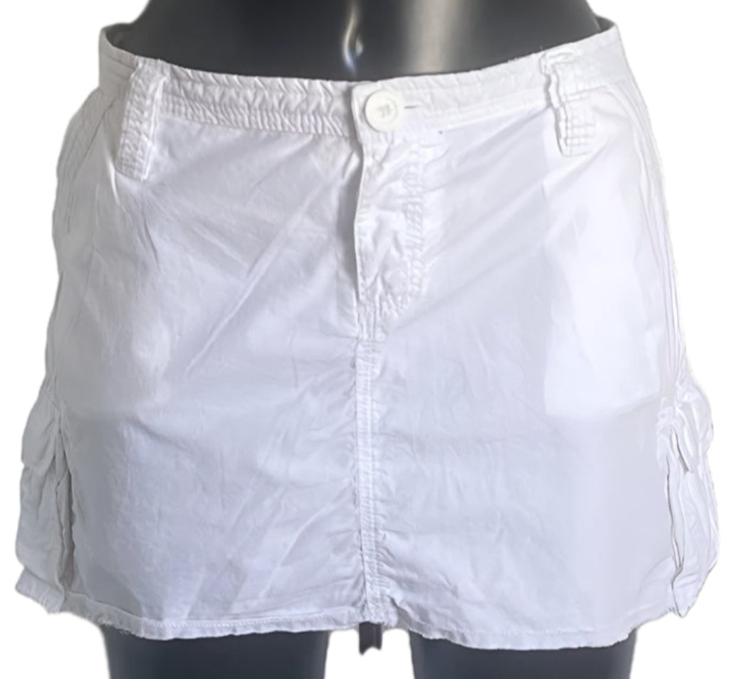 Superdry White Cotton Skirt - UK L