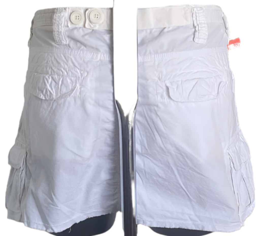 Superdry White Cotton Skirt - UK L