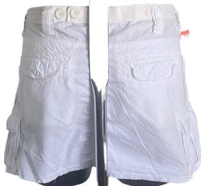 Superdry White Cotton Skirt - UK L