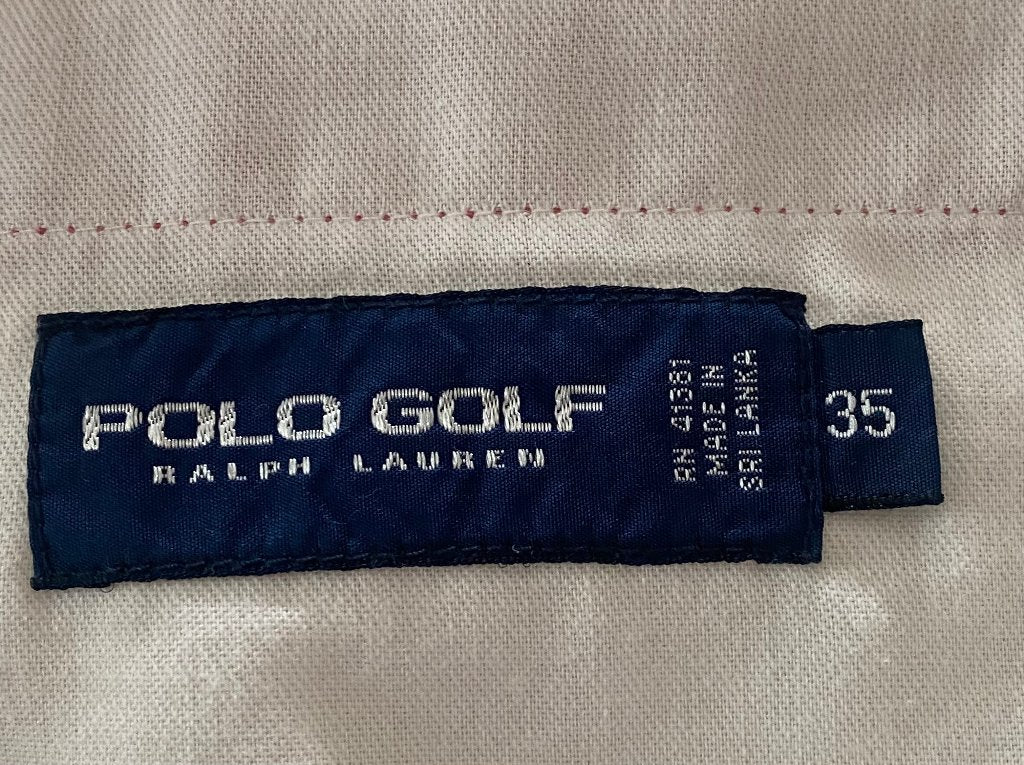 Polo Golf Ralph Lauren Size Badge