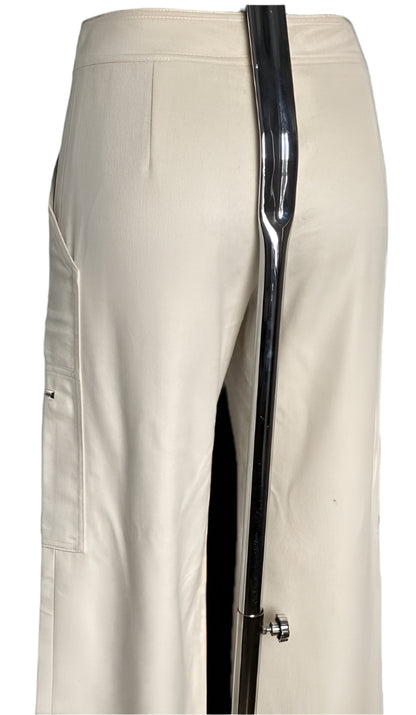 Max Mara Cream Cargo Trousers - UK8