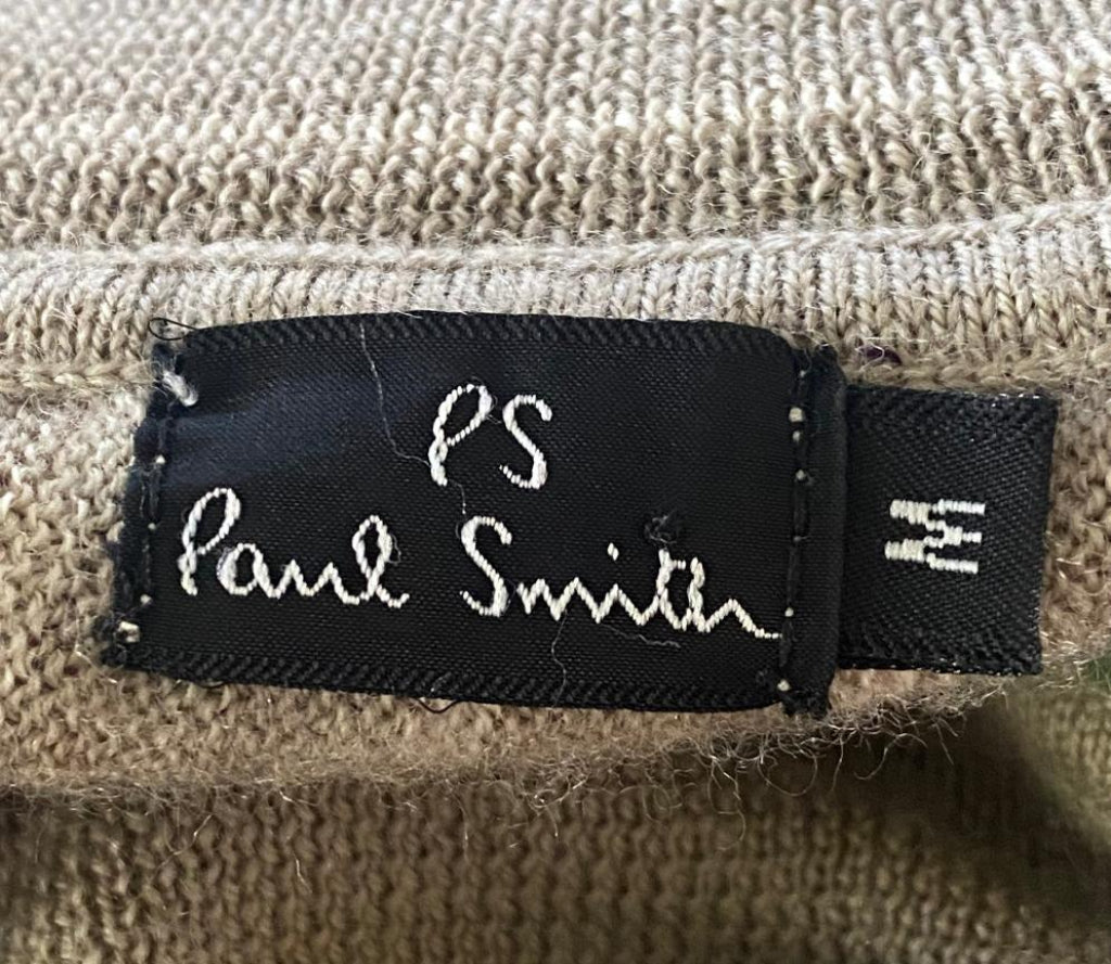 Paul Smith Beige Striped Jumper - Label
