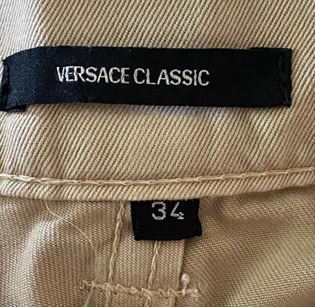 Versace Cream Jeans W34 - Sizing Labekl