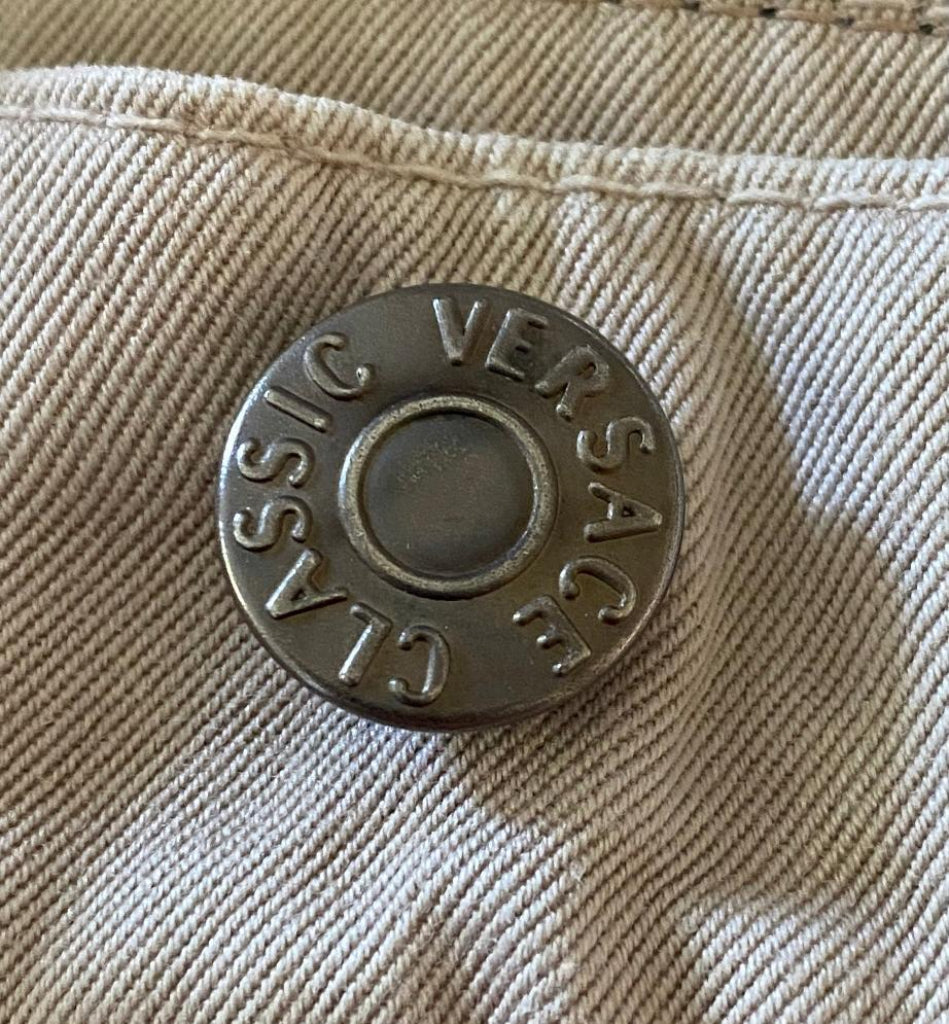 Versace Cream Jeans W34 - Button