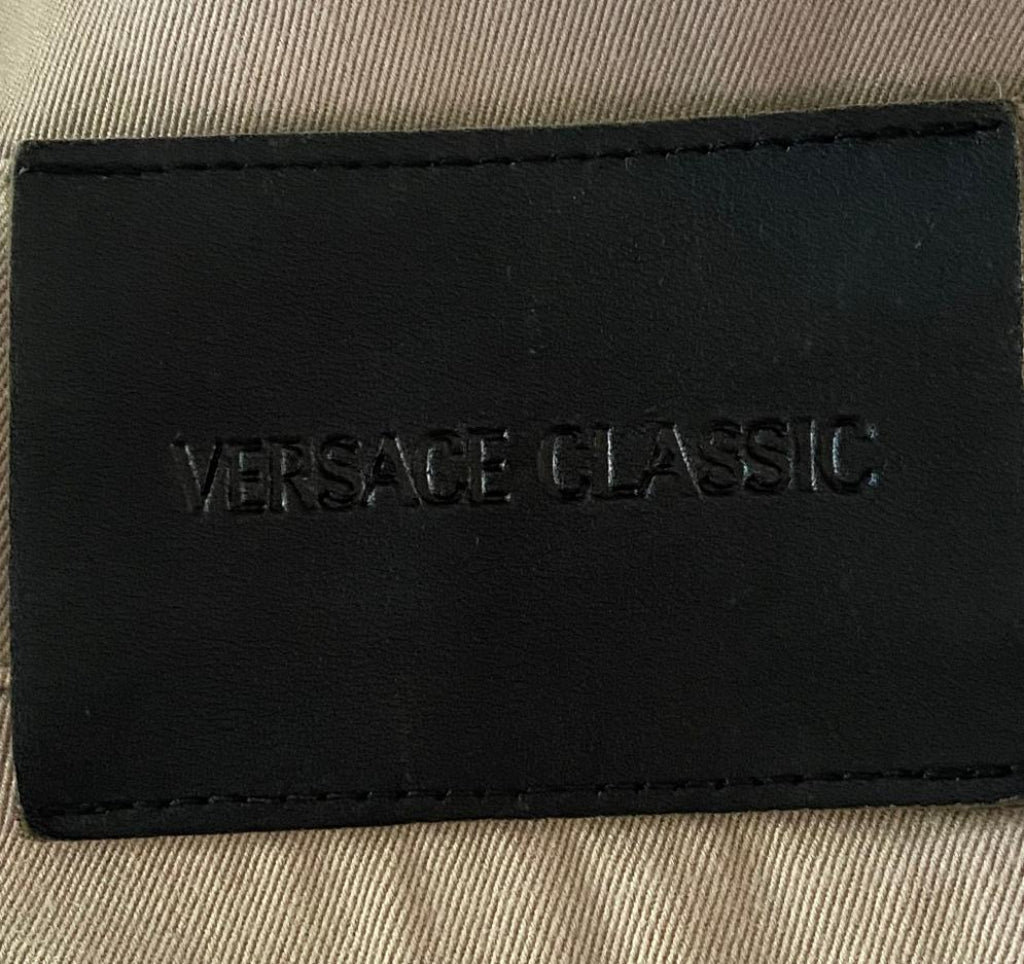 Versace Cream Jeans W34 - Leather Badge