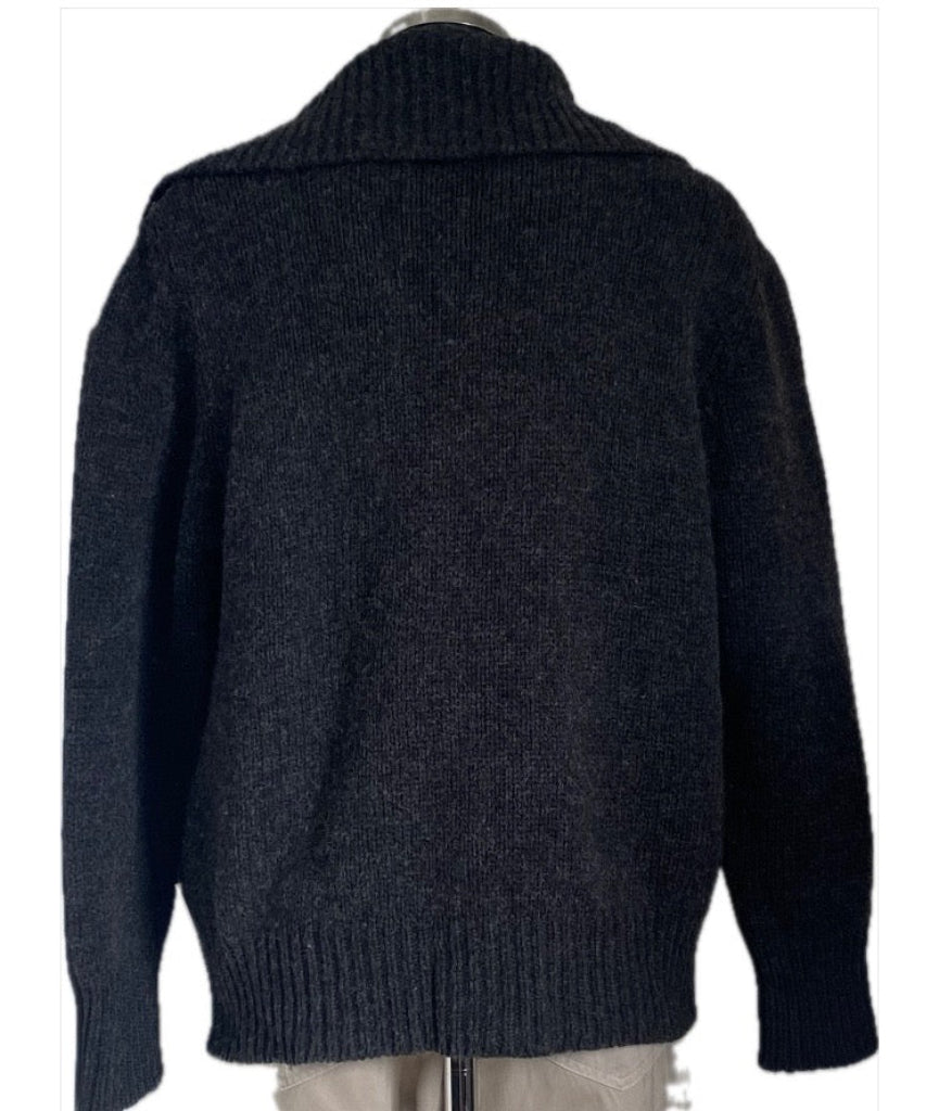Thomas Burberry Chunky Knit Cardigan - Size L