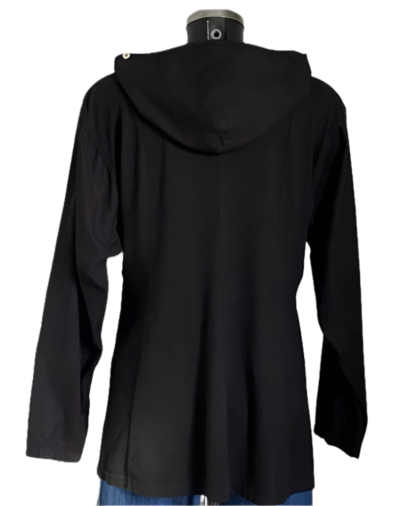 Yacco Maricard Black Hooded Top - UK M