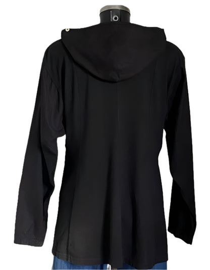 Yacco Maricard Black Hooded Top - UK M